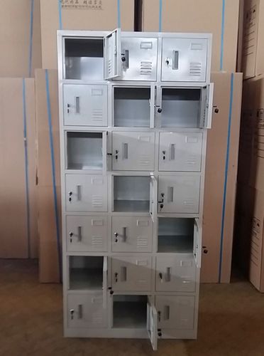 工厂员工304不锈钢储物柜24门不锈钢鞋柜不锈钢存包柜手机柜